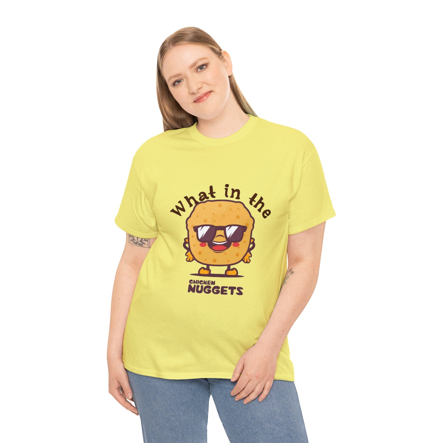 Unisex Heavy Cotton Tee - What in the chicken nugget