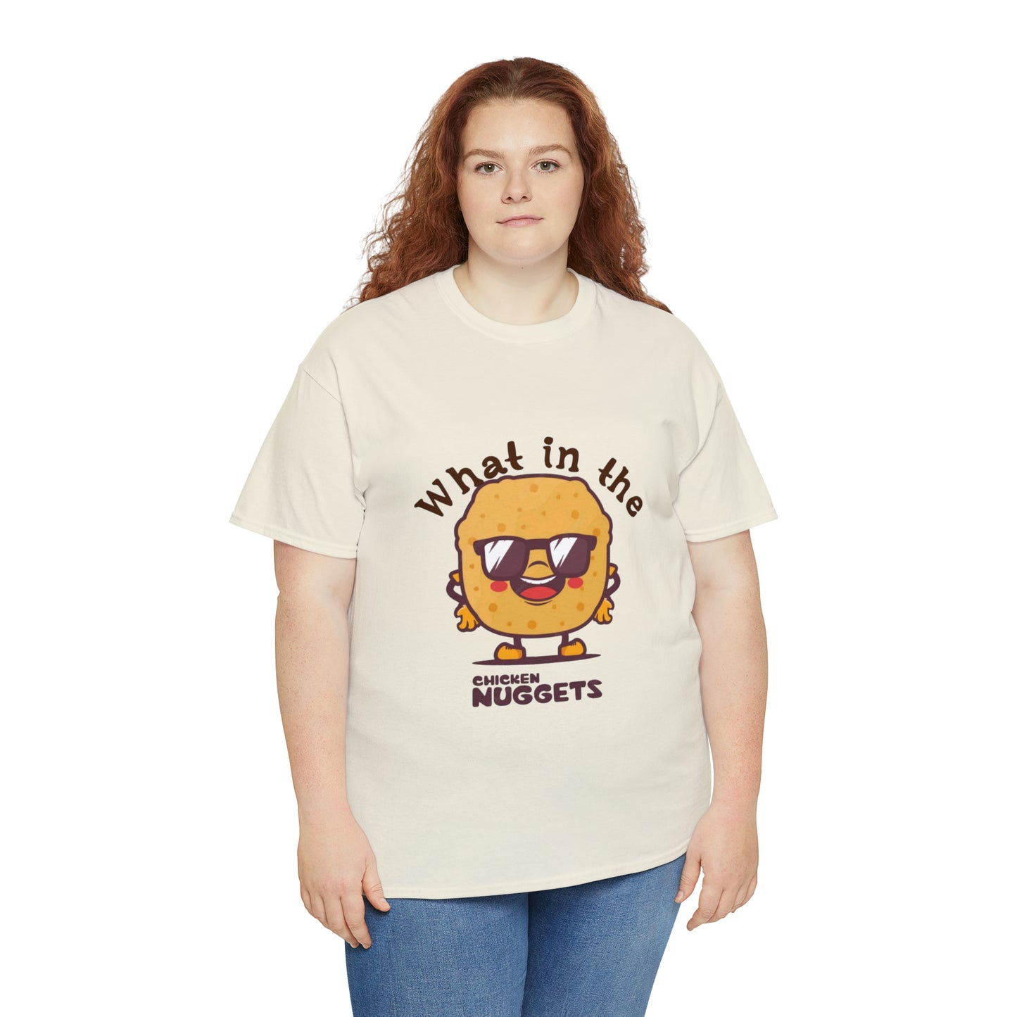 Unisex Heavy Cotton Tee - What in the chicken nugget