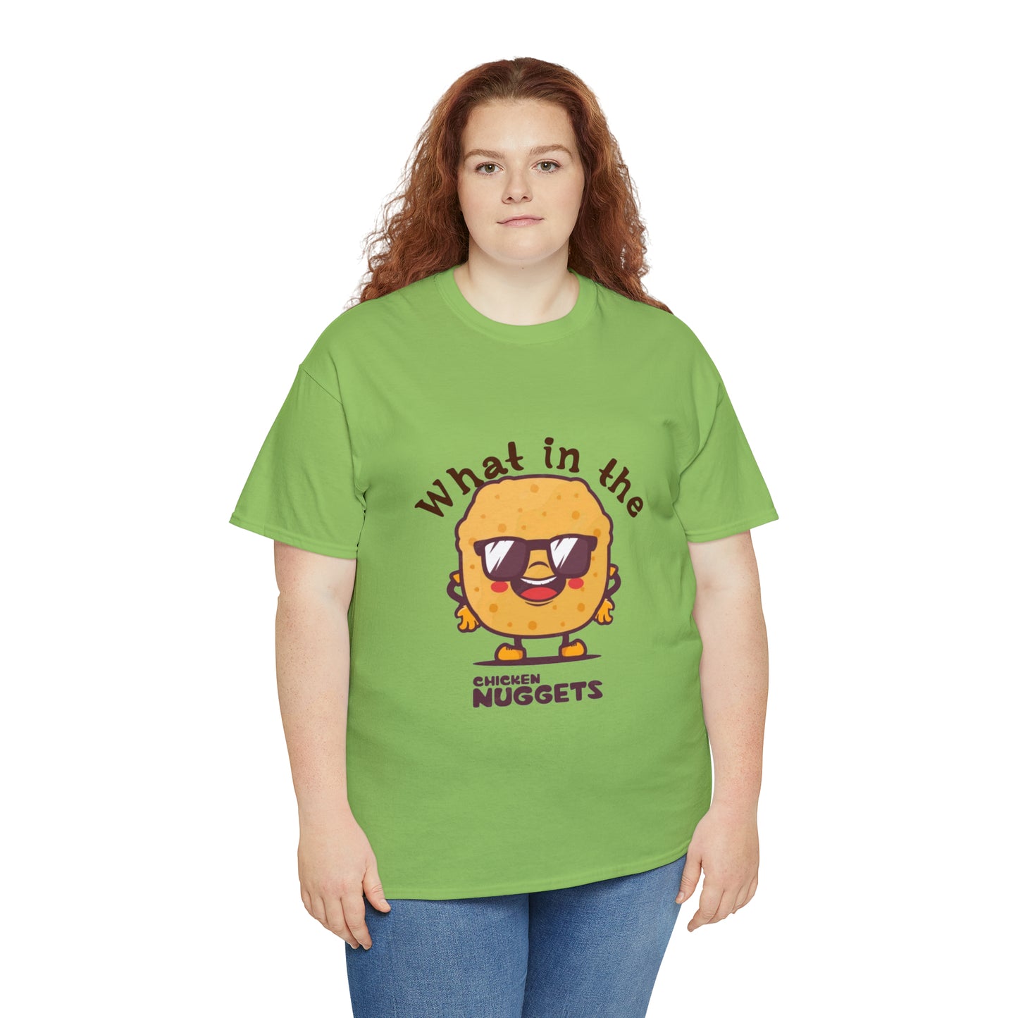 Unisex Heavy Cotton Tee - What in the chicken nugget