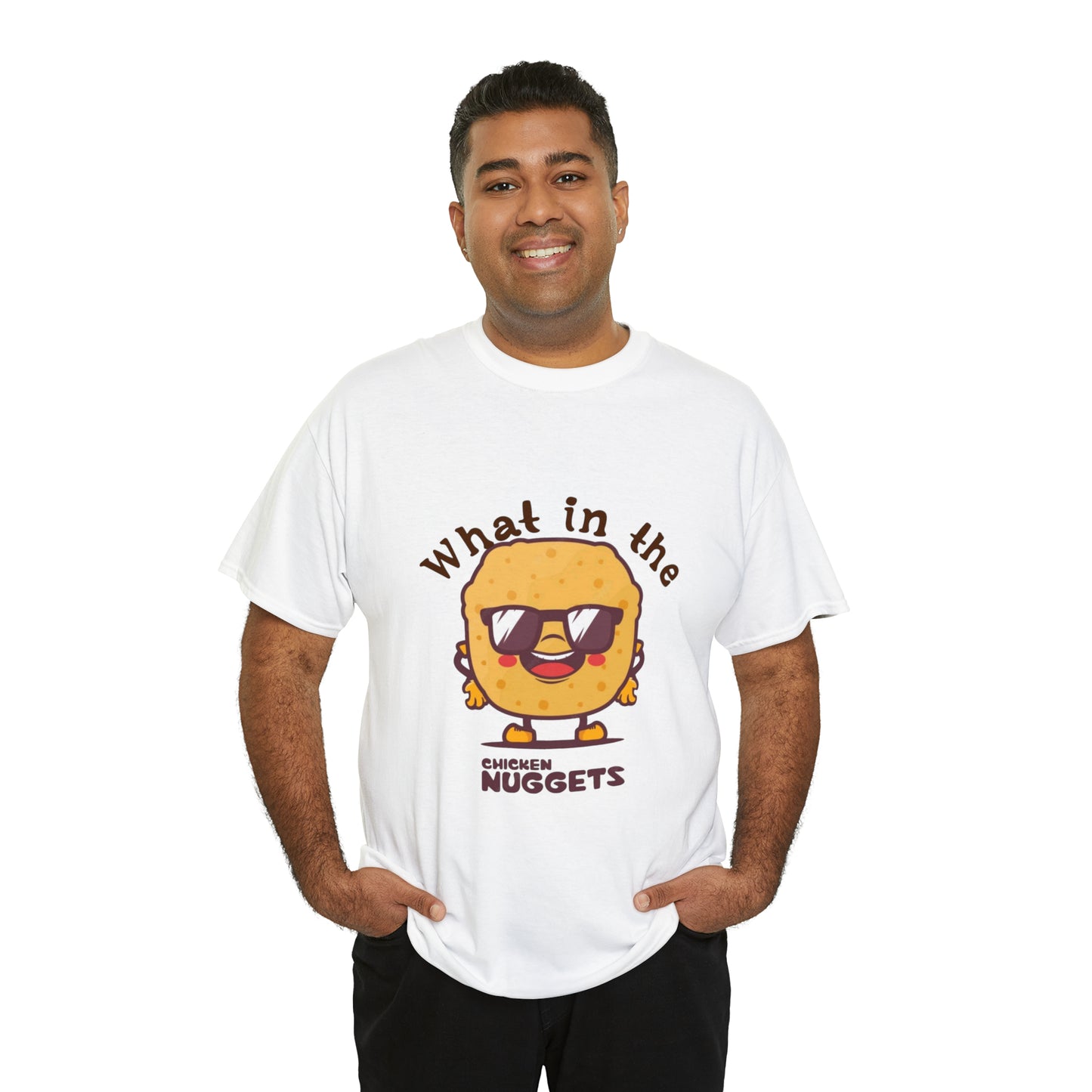 Unisex Heavy Cotton Tee - What in the chicken nugget