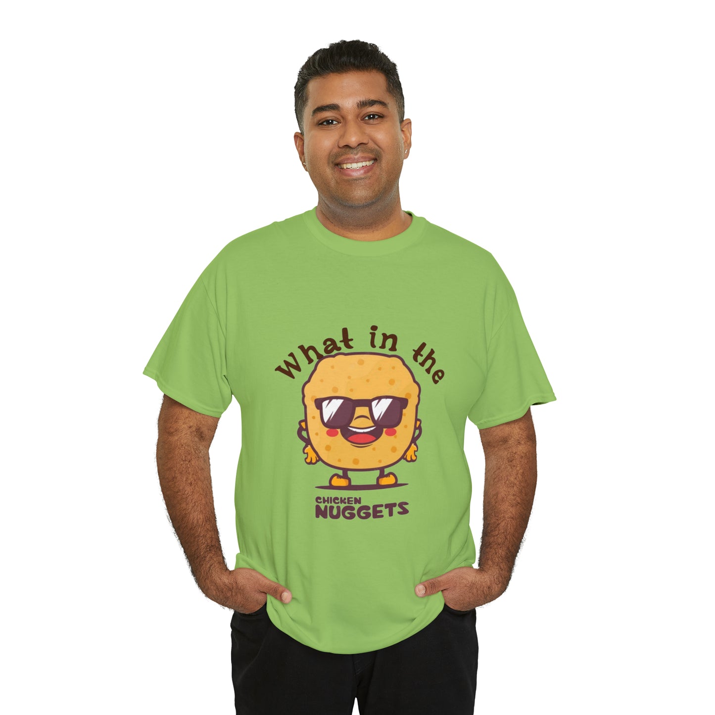 Unisex Heavy Cotton Tee - What in the chicken nugget