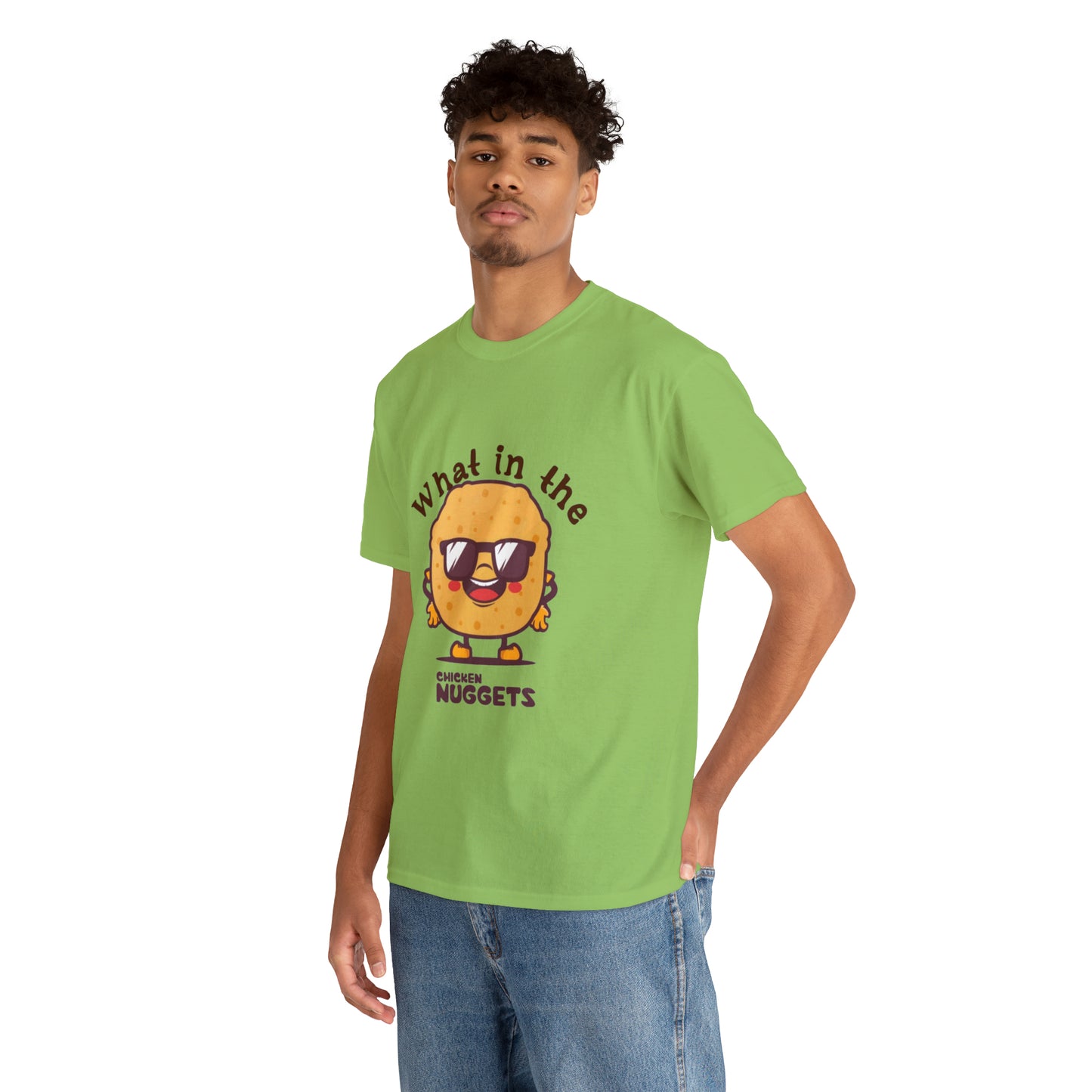 Unisex Heavy Cotton Tee - What in the chicken nugget