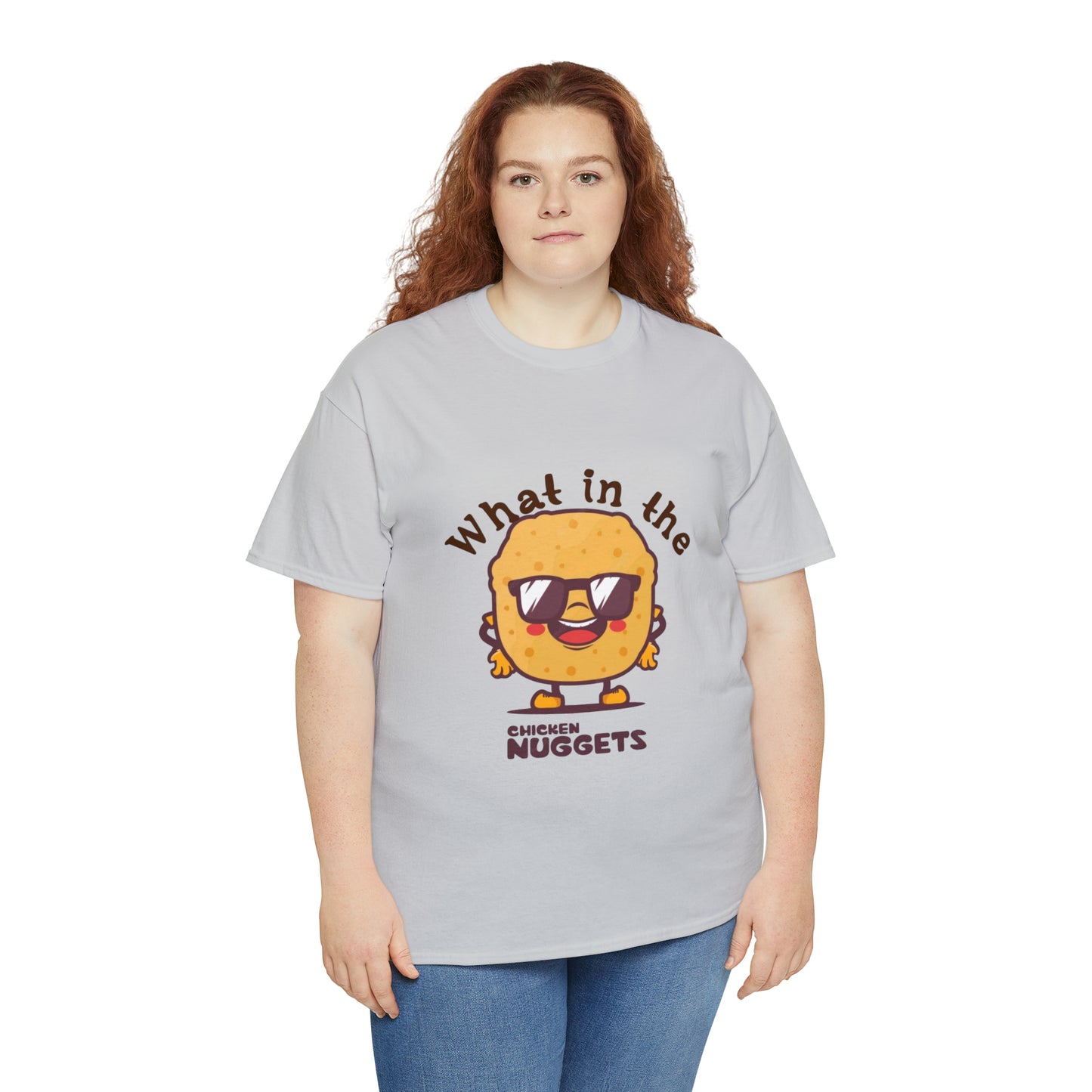 Unisex Heavy Cotton Tee - What in the chicken nugget