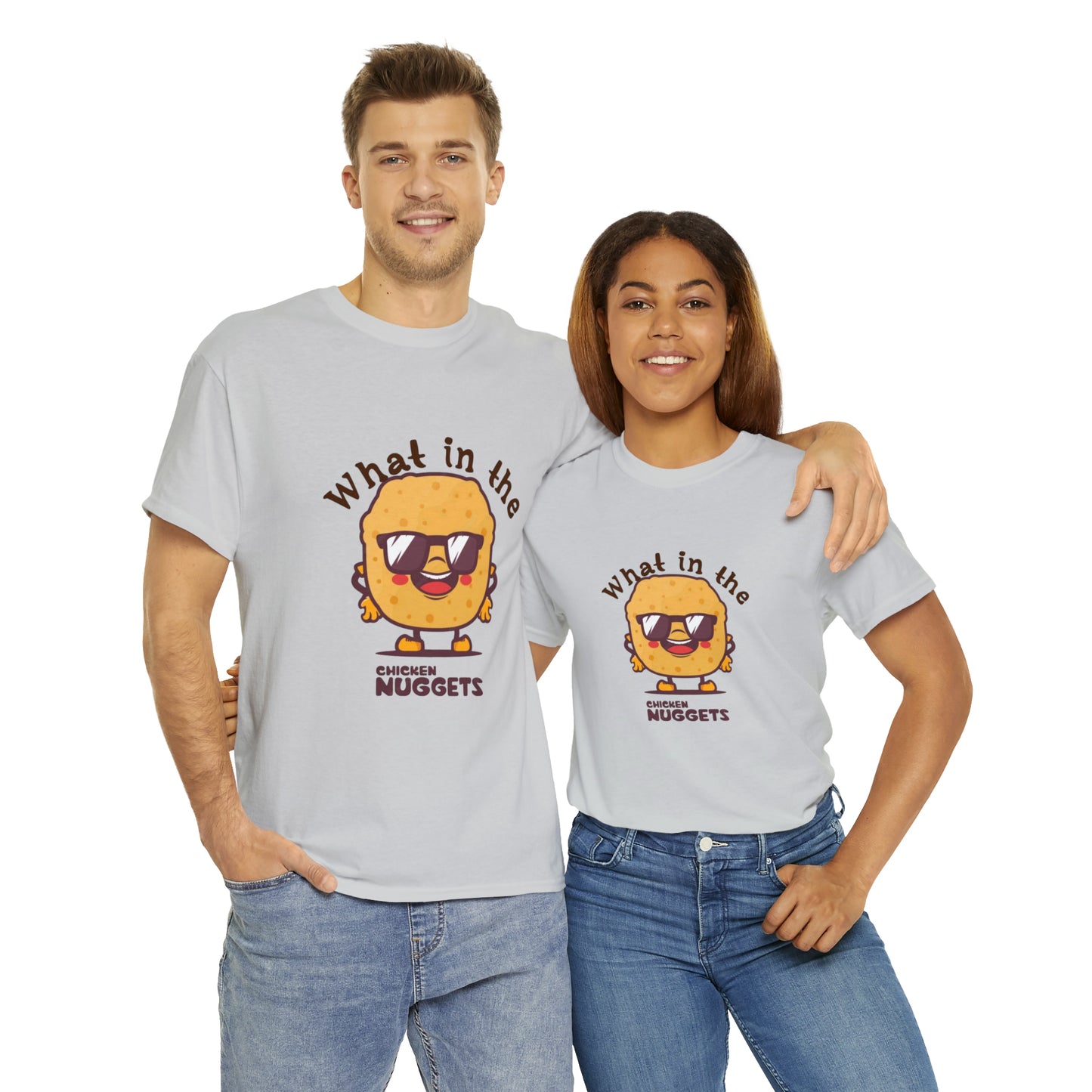 Unisex Heavy Cotton Tee - What in the chicken nugget