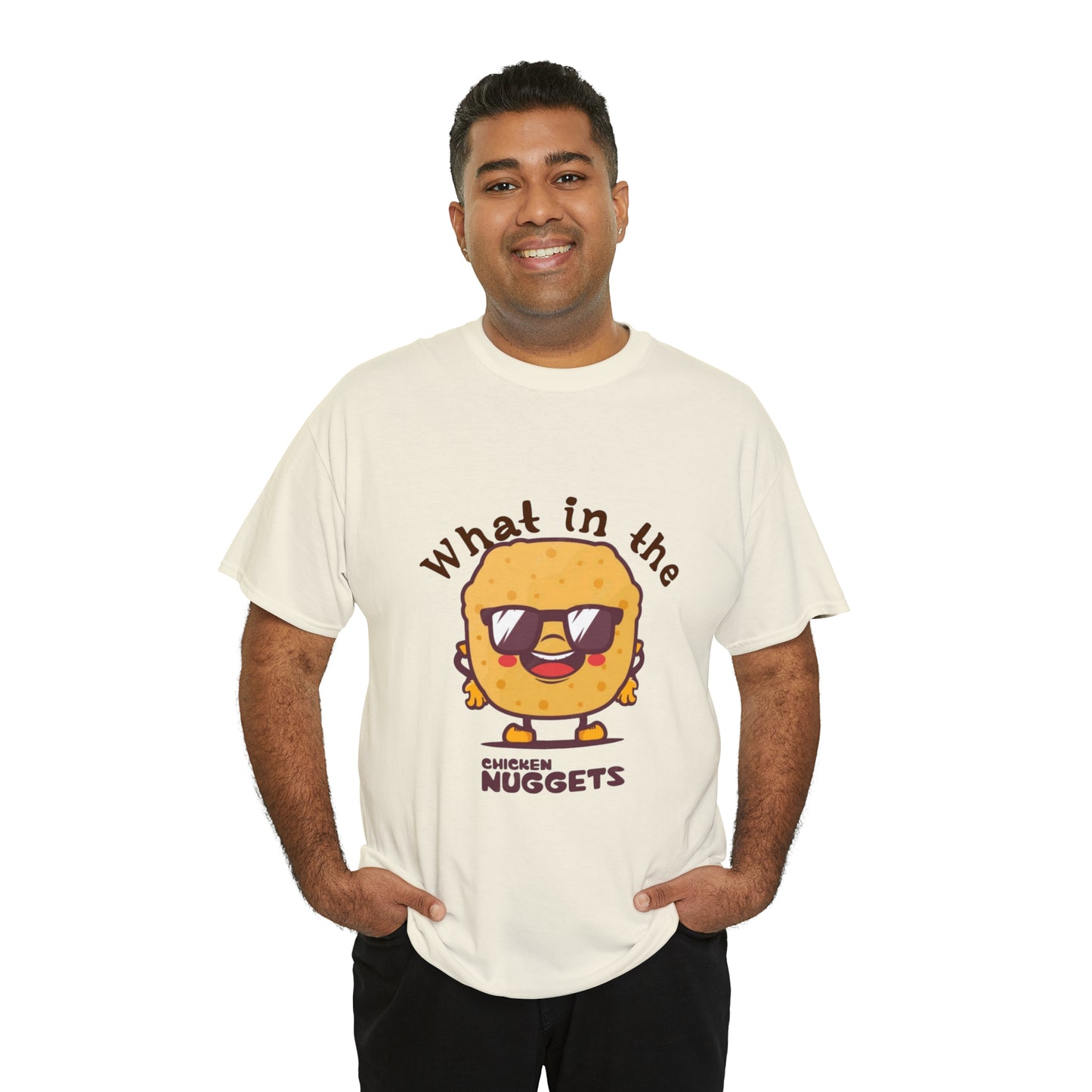 Unisex Heavy Cotton Tee - What in the chicken nugget