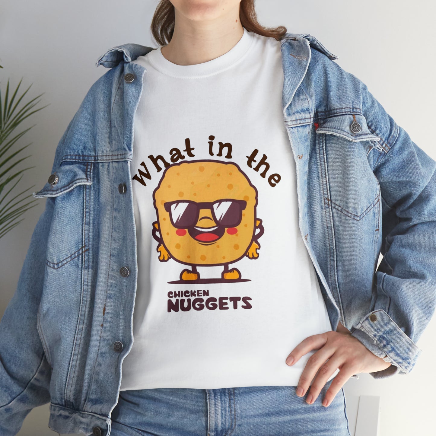 Unisex Heavy Cotton Tee - What in the chicken nugget