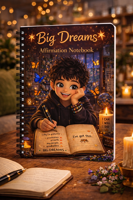 Creative Mindset Notebook - Ruled Line Spiral Notebook