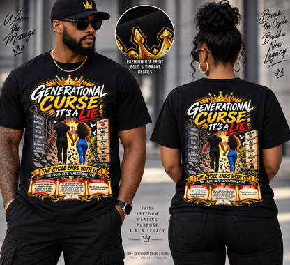 Generational Curse, It’s a Lie – Breaking Chains Couple Faith T-Shirt