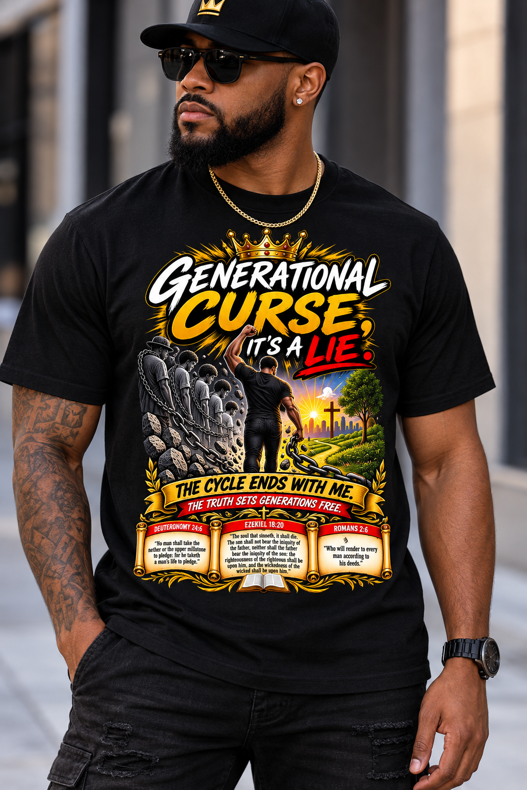 Generational Curse, It’s a Lie – Breaking Chains Faith T-Shirt